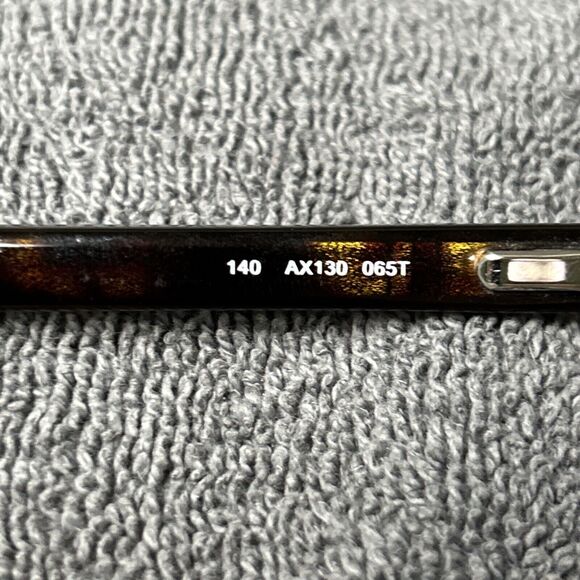 Armani Exchange Eyeglasses FRAMES ONLY AX130 Amber Tortoise With Case         G1 - Picture 5 of 7